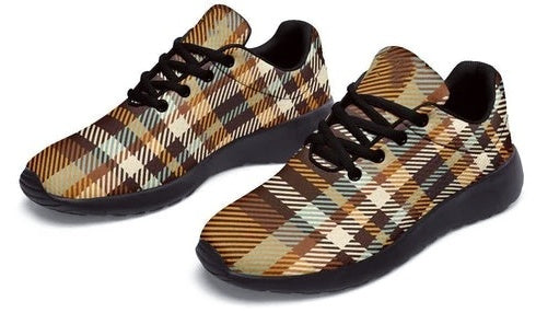 Yiify - Gridded Pattern Brown