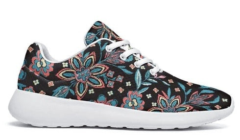 Yiify - Blue On Black Flowers